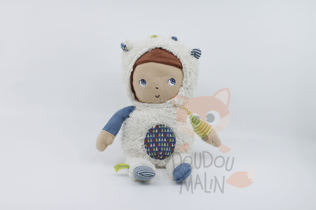   - peluche poupée mouton blanc bleu 3 cm 